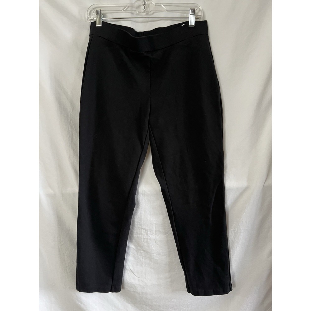 Michael Kors Women's Dress Pants Black Large‎ Career Work Straight Cotton Poly